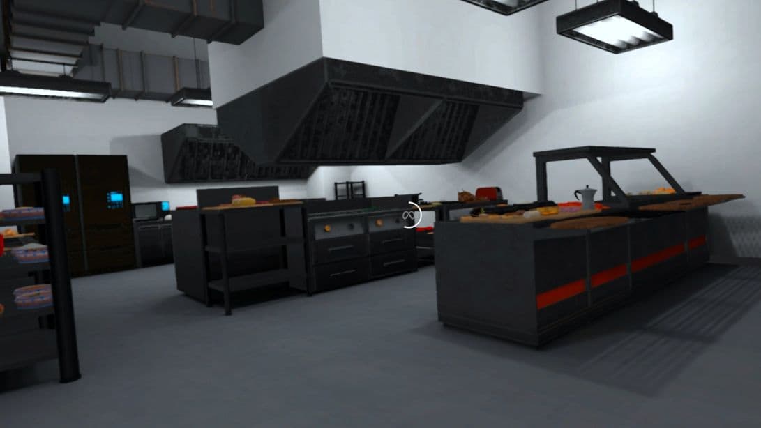 The professional kitchen of Restaurant & Bar in VR4LL 2.0